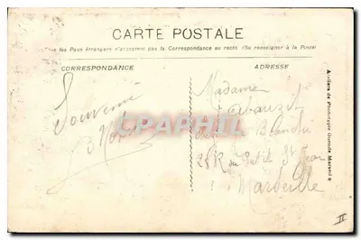 La Sainte-Beaume — Entrance to the Cave — Publisher: A.-l'Atelier de Phototypie Gucule Marcel — Back