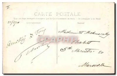 Floresta de La Sainte-Baume — Caminho do "Grand Prad" — P. Ruat, Editora - Marselha, n°694 — Verso