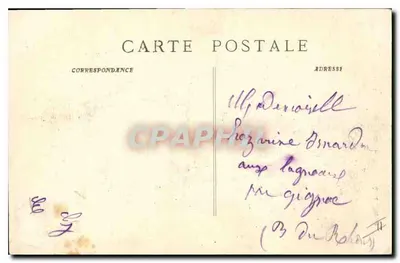 La Sainte-Baume — Przyjazd do jaskini — P. Ruat, wyd. Marsylia, n° 905 bis — Rewers