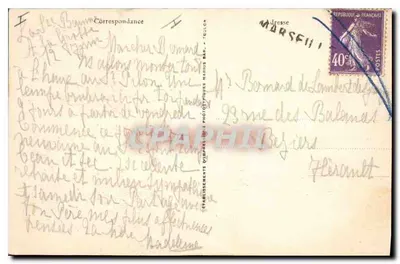 La Sainte-Baume : Święty Pilon, widok z Plateau — Wydawca: Fot. Dupréux, Marsylia — Rewers