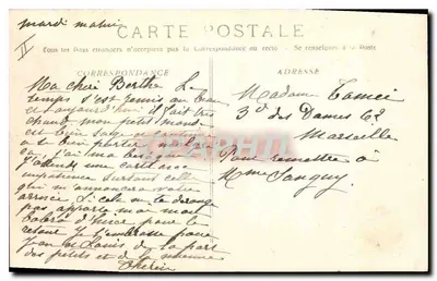 La Sainte-Baume — Vista general de la selva — Editor: G. BERNARD, n° 105 — Reverso