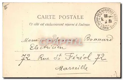 Sainte-Baume — Onder de bossen — P. Ruat, uitg. n°54 — Achterkant