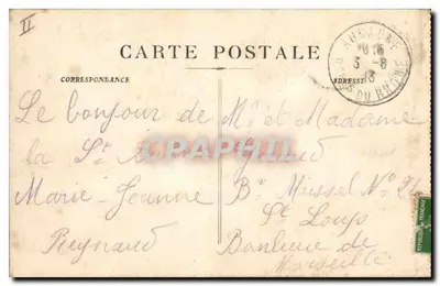La Sainte-Baume — Llegada a la cueva — Editor no identificado, n.º 28 — Reverso