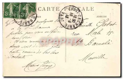 La Sainte-Baume — Chegada à Gruta — editor desconhecido, n° 28 — Verso