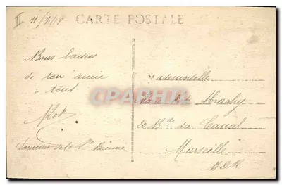 La Sainte-Baume — A Gruta e o Santo Pilon — Editor não visível, n° de série 6 — Verso