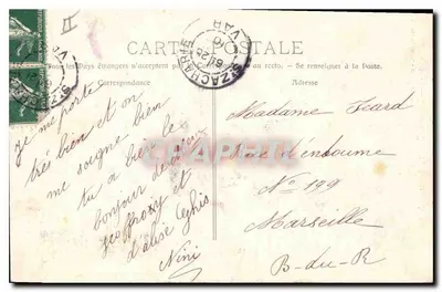 La Sainte-Baume - Święta Magdalena — P. Ruat, Wydawca - Marsylia, nr 3255 — Rewers