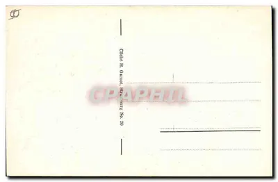 Munster (Alzacja) — widok panoramiczny z kościołem i górami — zdjęcie H. Gacron, Strażburg Nr 30 — Rewers