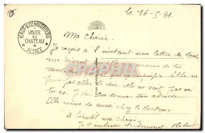 Haut-Kœnigsbourg (wysokość 757 m) — Widok z lotu ptaka — Specjalna edycja Alzacji — Rewers