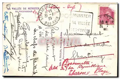 A Valeira de Munster — O Fischboedlè — Ed. C. Tugler, Munster — Verso