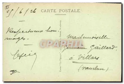 Vale de Munster — vista panorâmica — Cartas 'La Cigogne', St-Asbourg — Verso