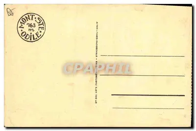 Stara pocztówka Mont Ste Odile i St Nabor — Rewers