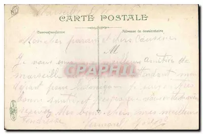 Marseille. Plac Aix — Arc de Triomphe — wydawca L.V. & Cie, n° 8553 — Rewers