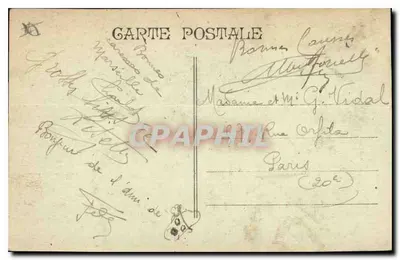 Marseille - Porta de Aix — editor não identificado, número de série não visível — Verso