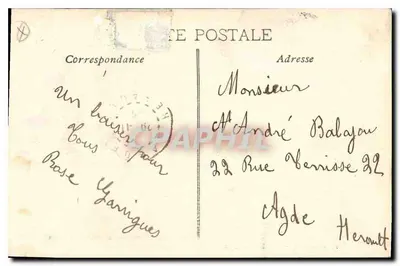 Marseille — A Porta de Aix — Edição das Novas Galerias — Verso