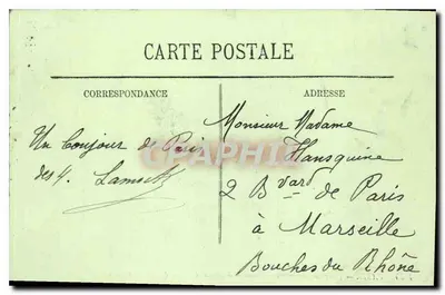 Parijs — Place du Carrousel — Paviljoen Richelieu en Beeld van Gambetta — LL. — Achterkant