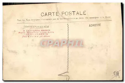 Marseille - O Arco da Vitória — Arco da Vitória de Marseille, dedicado à República, com inscrição 'MARSEILLE RECONNAISSANTE' — editor desconhecido, número de série não visível — Verso