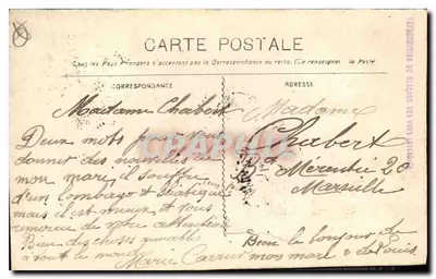 Marselha - A Porta de Aix — editor Carte Michaud, n° 112 — Verso