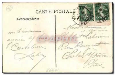 Marselha — A Porta de Aix — LR — Verso