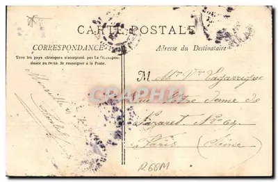 Marseille - The Gate of Aix — publisher E. Lacour, n°3 — Back