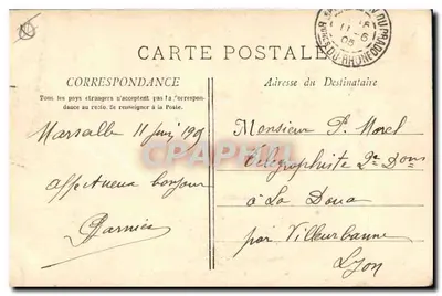 Marselha — A Porta de Aix — Bordotype & Cie, Marselha, n°3 — Verso