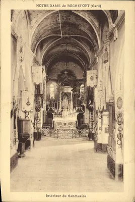 Interior do Santuário — Nossa Senhora de Rochefort (Gard) — editor não identificado, n° de série 157M