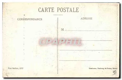 Bilhete postal antigo Haute Alsace Velho Thann A Igreja — Verso