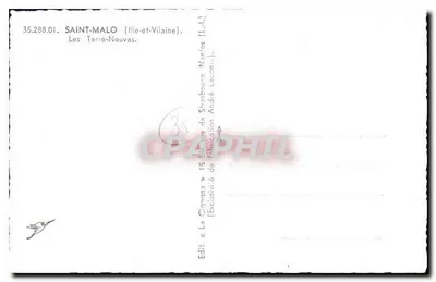 Saint-Malo — Las Terre-Neuvas — Edit. « La Cigogne » — Reverso