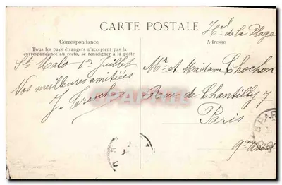 सेंट-मालो - बेजियर्स के किला - एमेरॉउड की तट रेखा - अज्ञात प्रकाशक, संख्या 2824 — पीछे