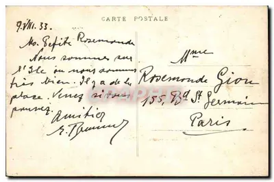 St-Malo - La Rade - Algemene uitzicht op de Eiland Cézembre - Uitgave Guérin, St-Malo, n°4675 — Achterkant