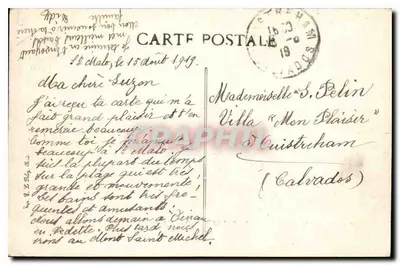 Saint-Malo — O Porto Anterior — Costa da Esmeralda, editor não identificado, n°8 — Verso