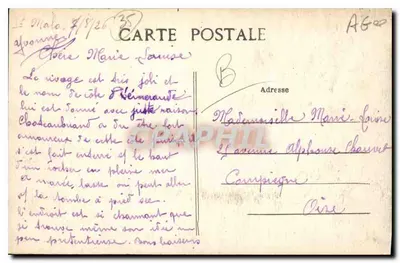 St-Malo (I.-et-V.) — Het Kasteel — A. Lamiré, uitgever, Rennes — Achterkant