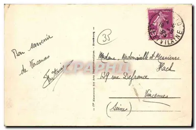 St-Malo - O Porto e o Casino — série 102, editor não identificado — Verso