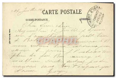 Saint-Malo — Place Saint-Vincent en het Kasteel — LL. n°136 — Achterkant