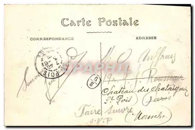 St-Malo — A Praia com maré alta — O Castelo — Verso
