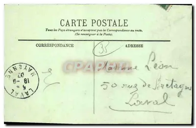 Saint-Malo — A Praia de Bon-Secours e o Grand Bey — LL. — Verso