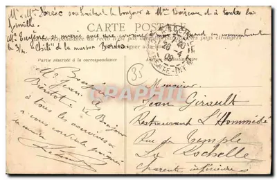 Saint-Malo - Golvend op het Sillon — Kust van Esmeralda, uitgave 813 — Achterkant