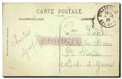 Strasbourg — Katedra i Kościół św. Pawła — Félix Inub, wydawca — Rewers