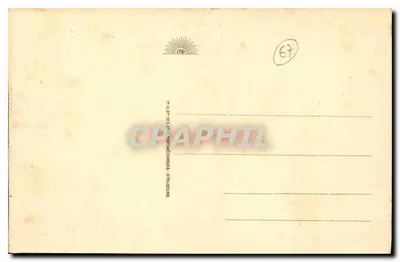 Strasburg — Uniwersytet widziany z Placu Republiki — Biblioteka, Uniwersytet, Konserywatorium — Rewers
