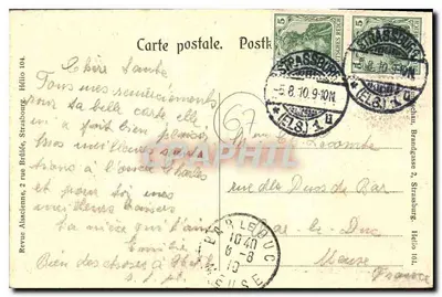 Strasburg — Plac Króla Ptaka — wydawca Hélio 104 — Rewers