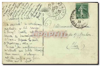 Strasbourg — Plac Broglie i Teatr — CAP. n°192 — Rewers