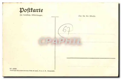 Strasbourg i. E. — Pomnik Goethe — wydawca Vereinigte Kunstdruckerei Mets & Lauts G.m.b.H., Darmstadt — Rewers