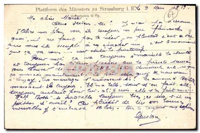 Strasbourg — Katedra — wydawca nieznany, numer serii nie widoczny — Rewers