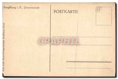 Strasbourg — ogólne widok — Felix Luib, Straßburg i.É., Gesamtansicht — Rewers