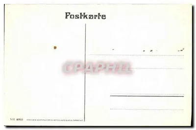 Strassburg I. E. — Delegacja Alsasko-Lotaryńska i Biblioteka — wydawca Vereinigte Kunst-Druckereien Metz & Lautz S.H. Darmstadt, nr V11 40818 — Rewers