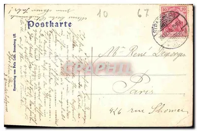 Strasburg — ulica Kleine Metsig — wydawca Spelta Bordereit — Rewers