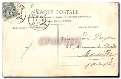 Béziers - Plateau dos Poetas (Entrada) — editor 'Le Chasseur', n°50 — Verso