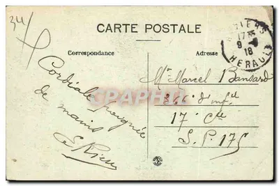 Béziers — As Arenas — Edit. Marius Pons, Béziers — Verso