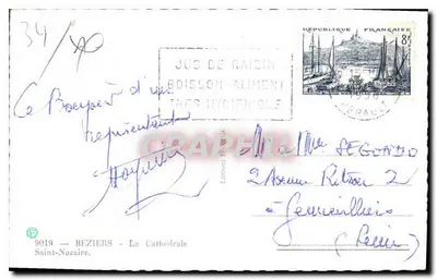 Béziers — Katedra św. Nazareza — Wydawnictwo Graphil, nr 9019 — Rewers