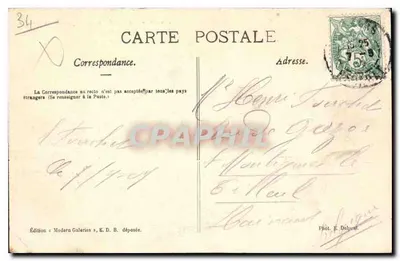 Béziers — Ogólny widok Katedry Świętego Nazareza — Wydawnictwo Modern Galeries — Rewers