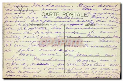 Béziers — Allée del Lago dei Poeti — Editore Marius Poux, Béziers — Verso